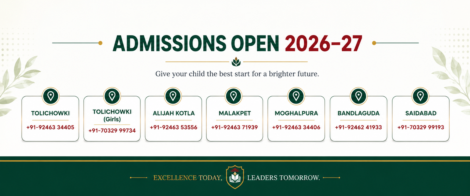 Admissions Admissions