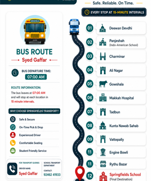 springfields schools Bus Route 3 springfields schools Bus Route 3