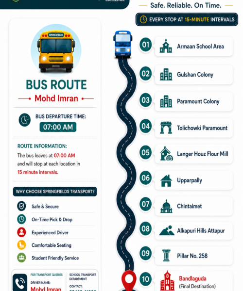springfields schools Bus Route 6 springfields schools Bus Route 6